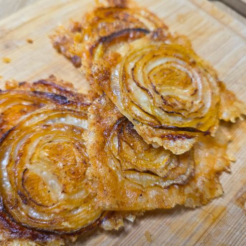 Parmesan Onion Chips Made in the Air Fryer