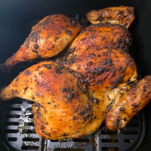 Garlic Marinated Whole Chicken in the Air Fryer