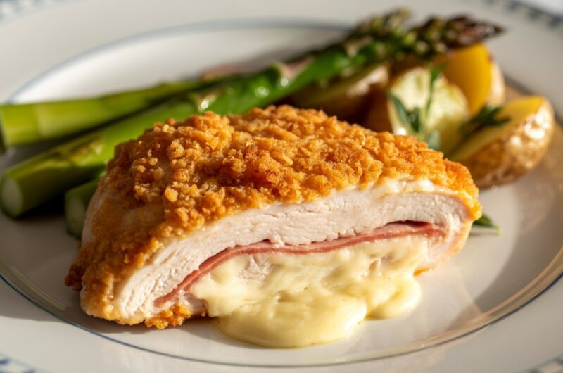 Air Fryer Chicken Cordon Bleu