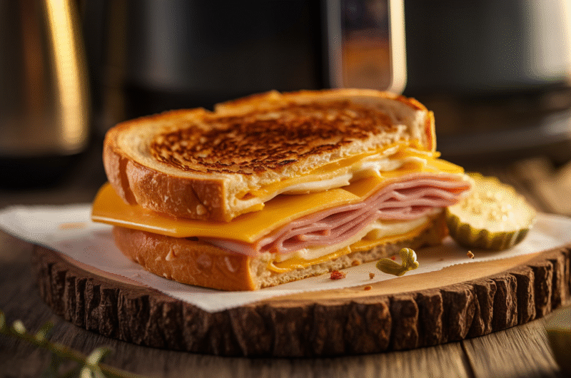 Air Fryer Cheese & Ham Toastie
